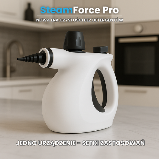 SteamForce Pro - W zestawie 7 końcówek do każdej powierzchni