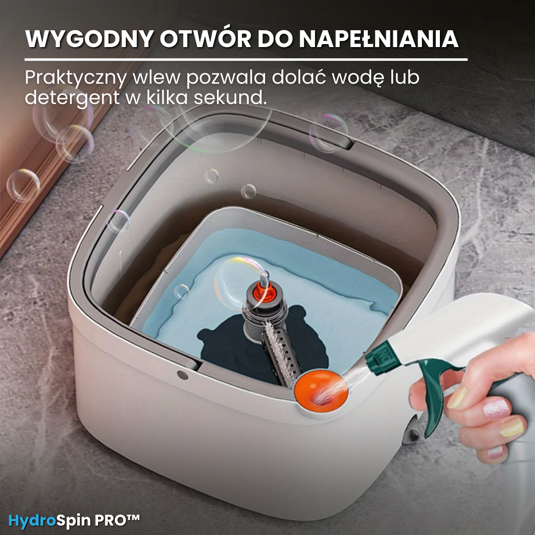 HydroSpin PRO™ - Samoczyszczący mop z separacją czystej i brudnej wody