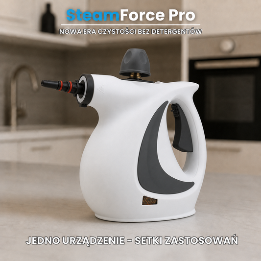 SteamForce Pro - W zestawie 7 końcówek do każdej powierzchni