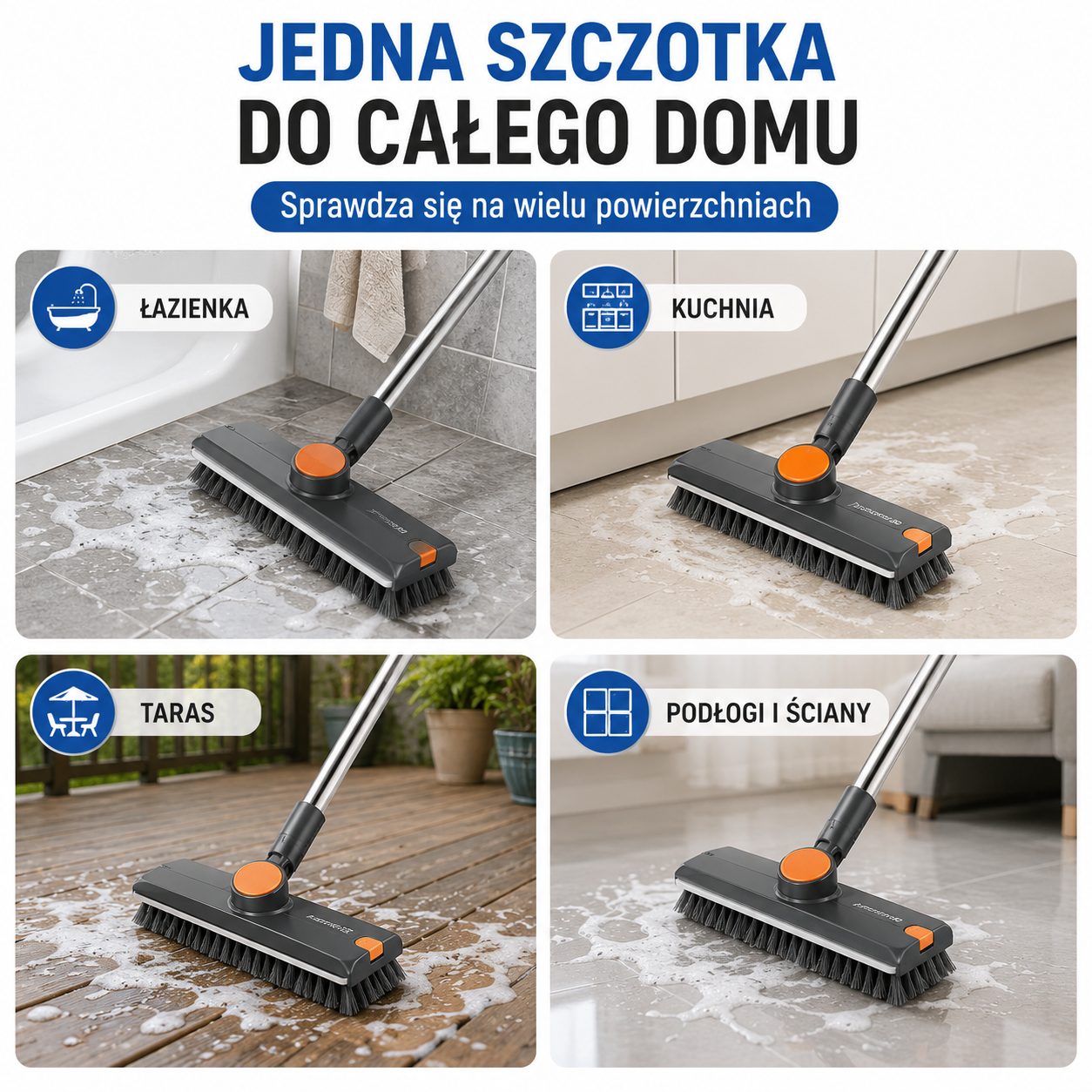 ScrubForce PRO™ - szczotka do intensywnego czyszczenia 3w1