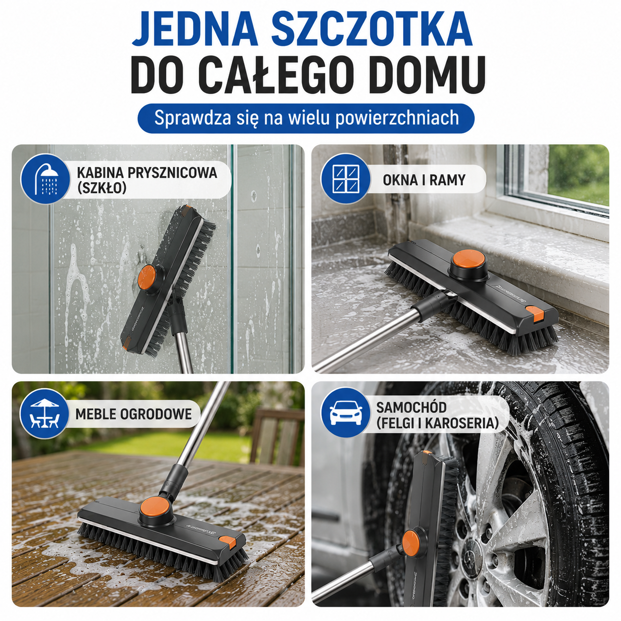 ScrubForce PRO™ - szczotka do intensywnego czyszczenia 3w1
